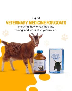 Veterinary promotional post