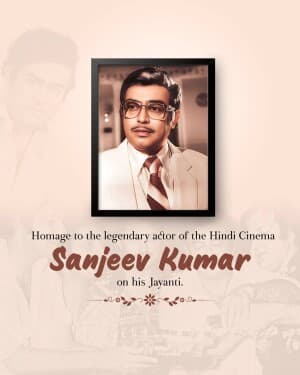 Sanjeev Kumar Jayanti flyer