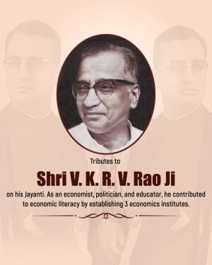 V. K. R. V. Rao Jayanti post