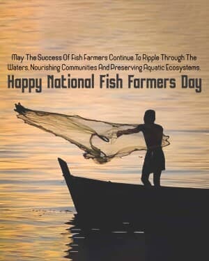 National Fish Farmers Day event poster
