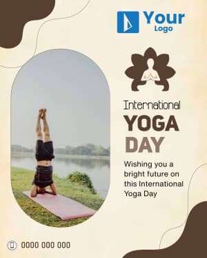 Yoga Day Templates Instagram flyer