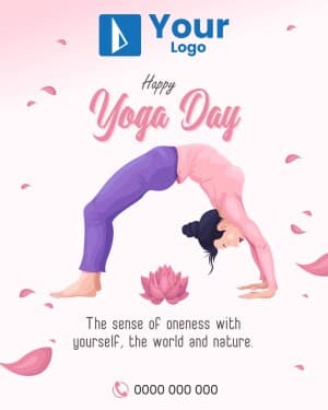 Yoga Day Templates advertisement template
