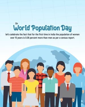 World Population Day flyer