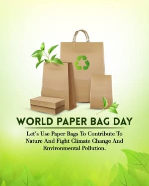 World Paper Bag Day illustration