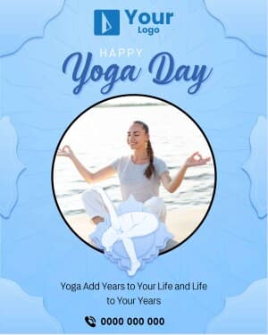 Yoga Day Templates marketing flyer