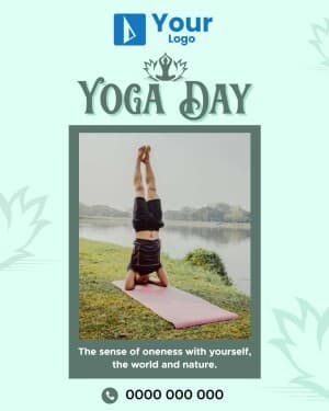 Yoga Day Templates Facebook Poster