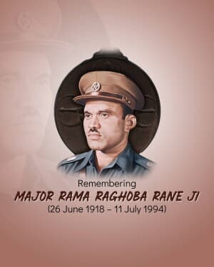 Major Rama Raghoba Rane Punyatithi image