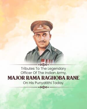 Major Rama Raghoba Rane Punyatithi flyer