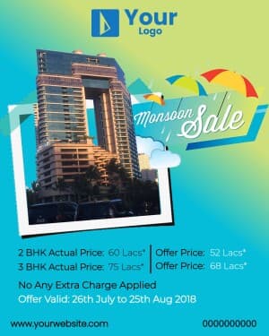 Monsoon Sale marketing poster