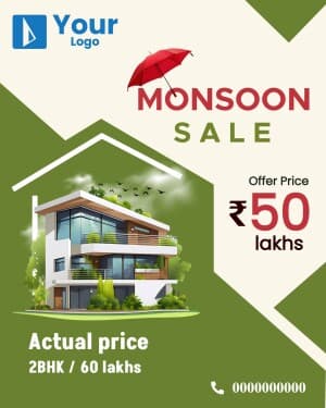 Monsoon Sale Social Media poster