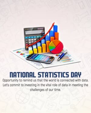 National Statistics Day event poster