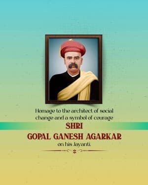 gopal ganesh agarkar Jayanti video