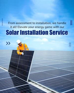 Solar Installation Service poster