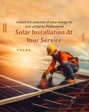 Solar Installation Service template