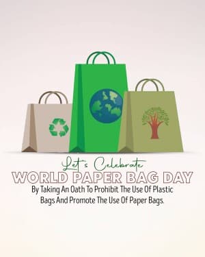 World Paper Bag Day poster