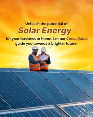 Solar Consultant marketing post