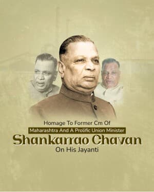 Shankarrao Bhaurao Chavan Jayanti image