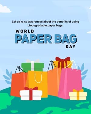 World Paper Bag Day flyer
