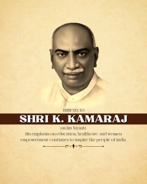 K. Kamaraj Jayanti banner