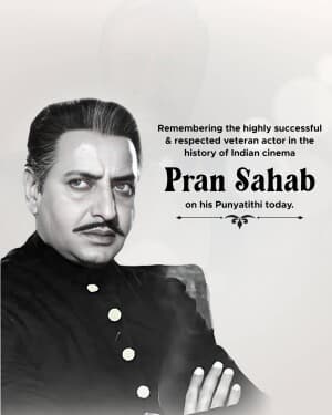 Pran Punyatithi flyer