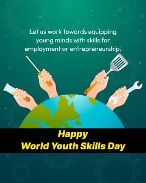World Youth Skills Day flyer