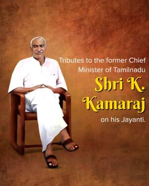 K. Kamaraj Jayanti graphic