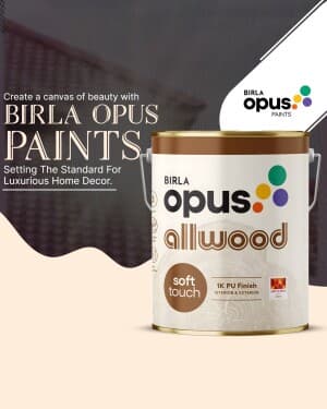 Paints promotional post