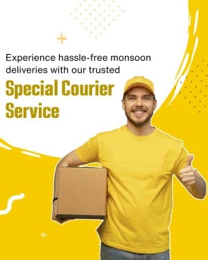 Logistics & Courier Services marketing poster