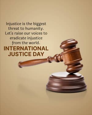 International Justice Day graphic