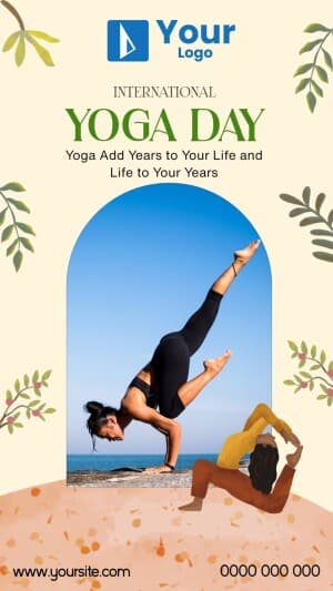 Yoga Day Templates facebook ad banner