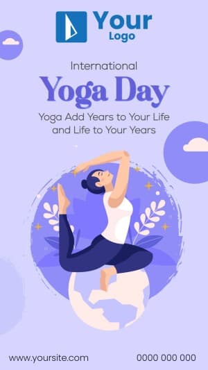 Yoga Day Templates facebook template