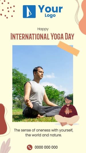 Yoga Day Templates Social Media template