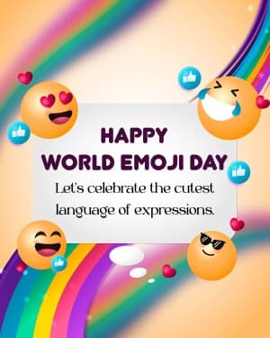 World Emoji Day banner