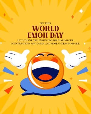 World Emoji Day flyer