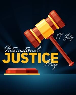 International Justice Day post