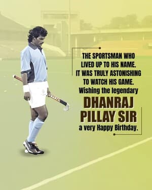 Dhanraj Pillay Birthday video