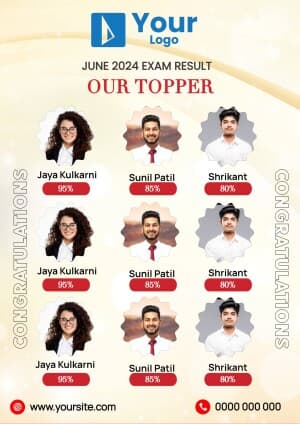 Our Toppers (A4) banner