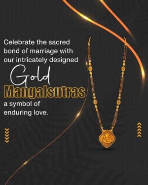 Gold Jewellery marketing poster