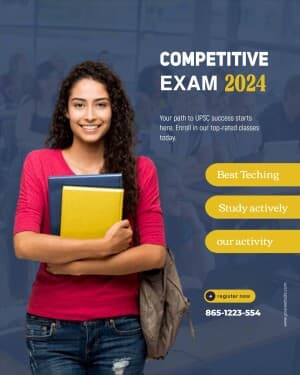 Competitive Exam poster