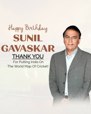 Sunil Gavaskar Birthday post