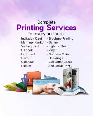 Printing marketing post
