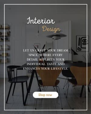 Interior Design business flyer