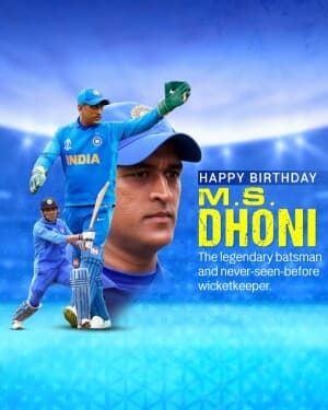 M.S. Dhoni  Birthday video