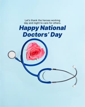 National Doctors’ Day event poster