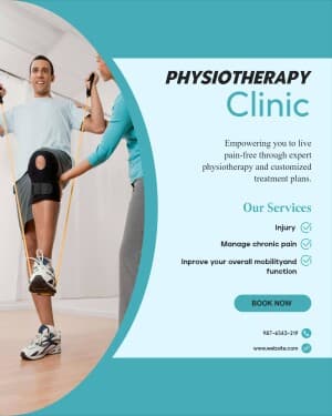 Physiotherapy business flyer