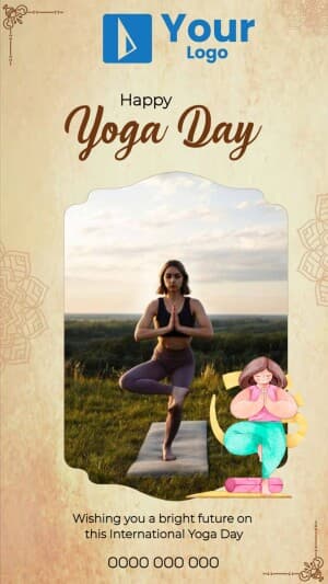 Yoga Day Templates Instagram banner