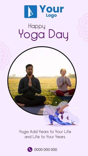 Yoga Day Templates custom template