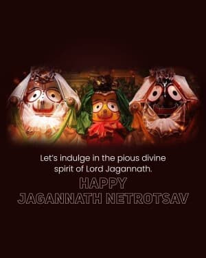 Lord Jagannath Netrotsav illustration