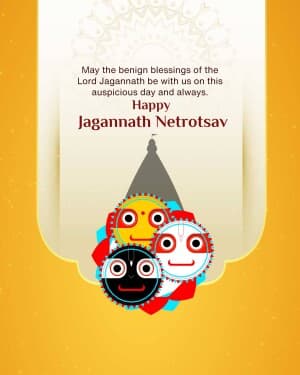 Lord Jagannath Netrotsav flyer