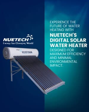 Solar Water Heater poster